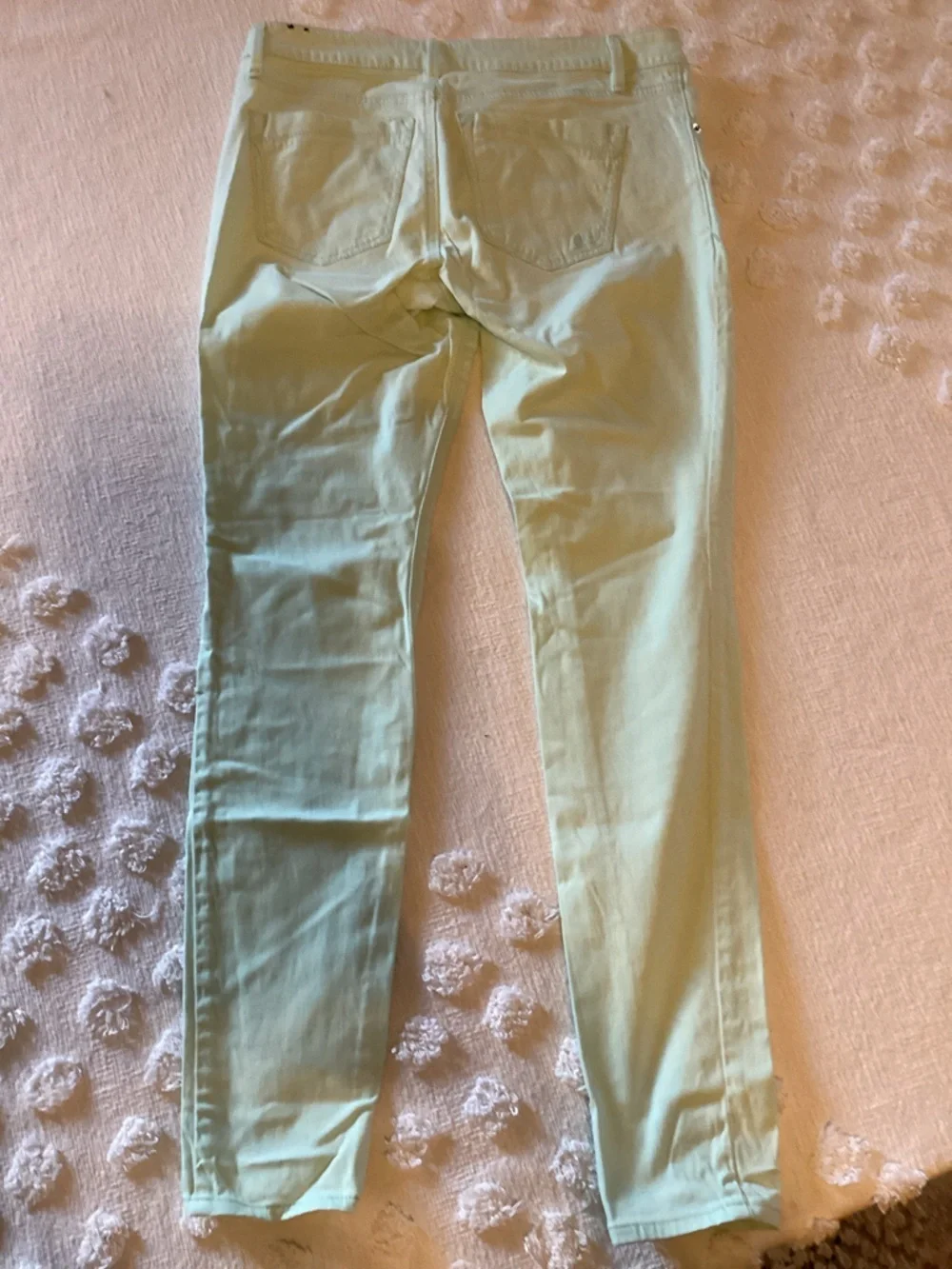 Express Denim Mint Green Stella Low Rise Jeans 8 @5